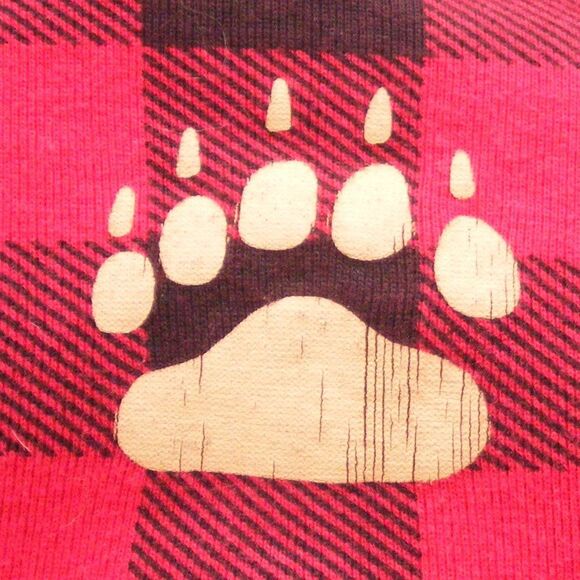 LAZY ONE Union Suit, XS, Bear Cheeks Flap Jack, Buffalo Plaid, Red/Black - Picture 6 of 10